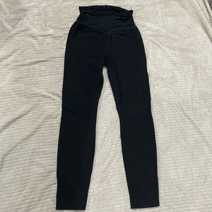 Gap skinny ankle maternity dress pants, black, 2